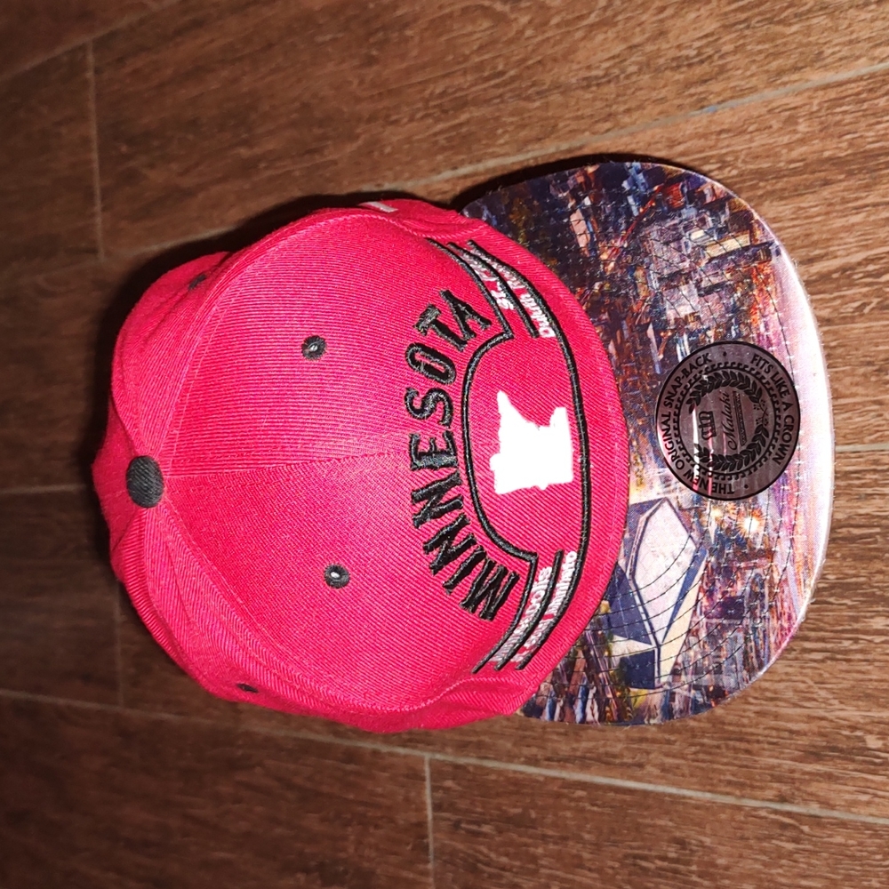 Malaki Minnesota Snapback Hat Flat Brim Kings Choice